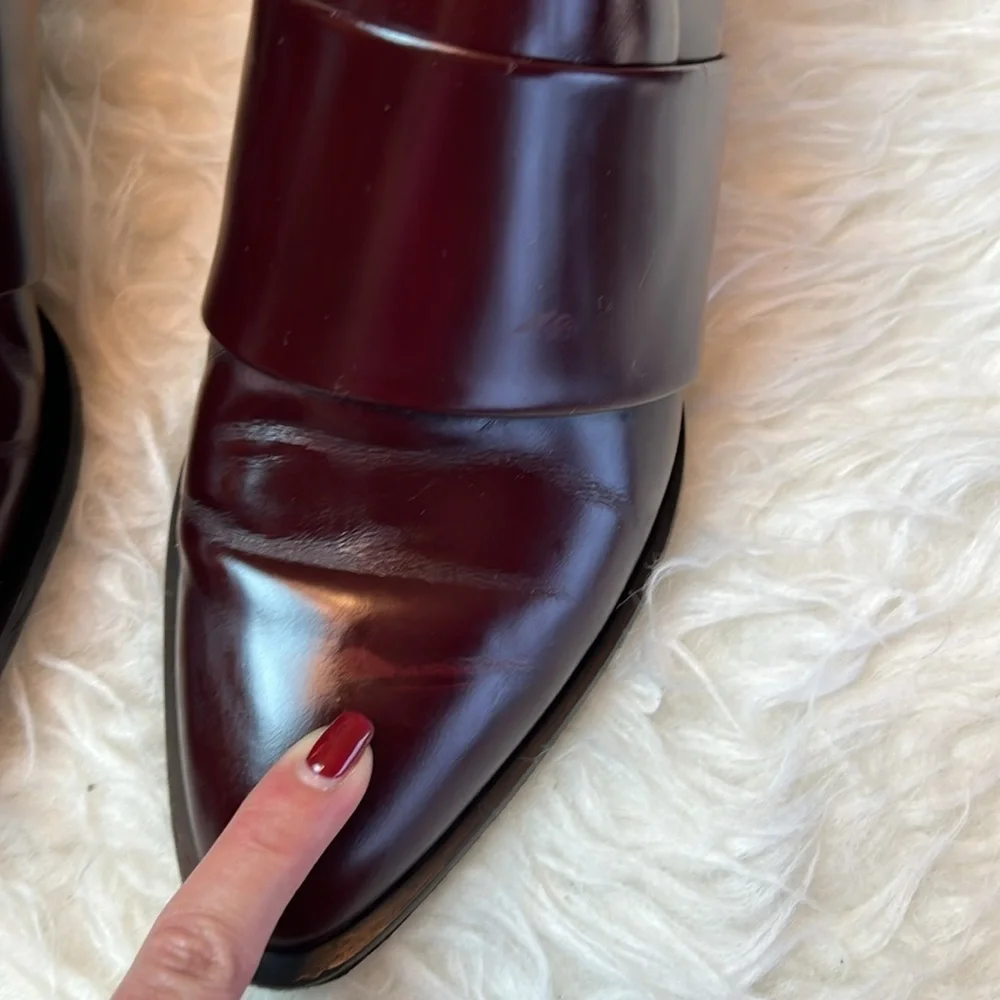 Vince Women’s Yaeger Oxblood Pointed-Toe Loafers Dress Shoes Size 6M US - Picture 17 of 17